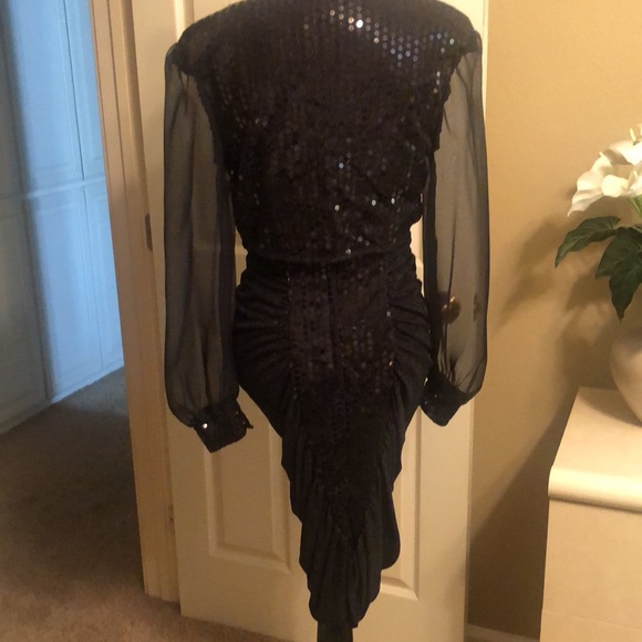 Sparkle thread and sequined dress with bolero jacket - Picture 4 of 13